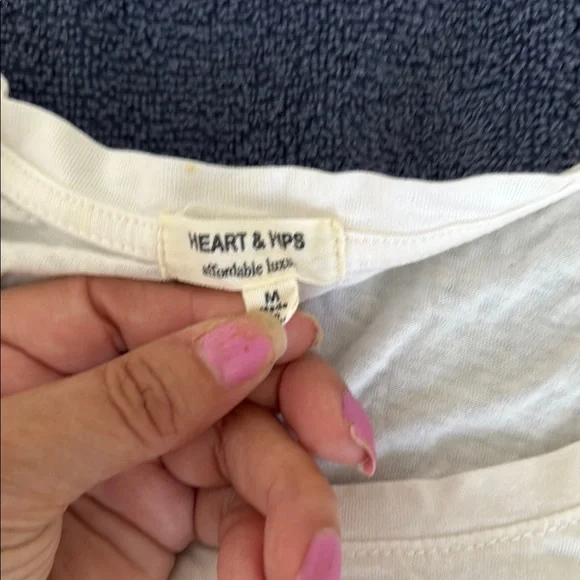 White Graphic Tee with 'Good Vibes' Print - Picture 3 of 4